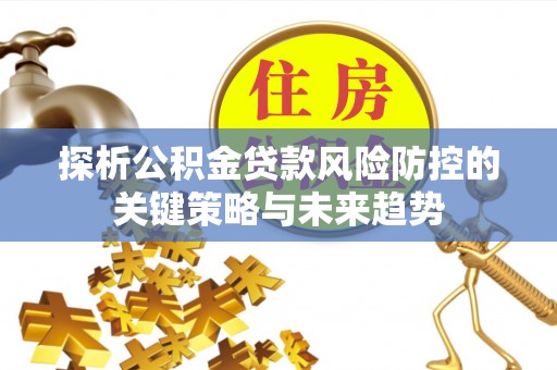 金台探析公积金贷款风险防控的关键策略与未来趋势
